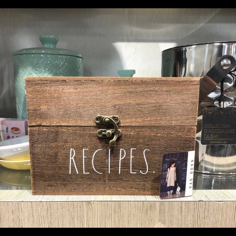 Rae Dunn Recipe Box